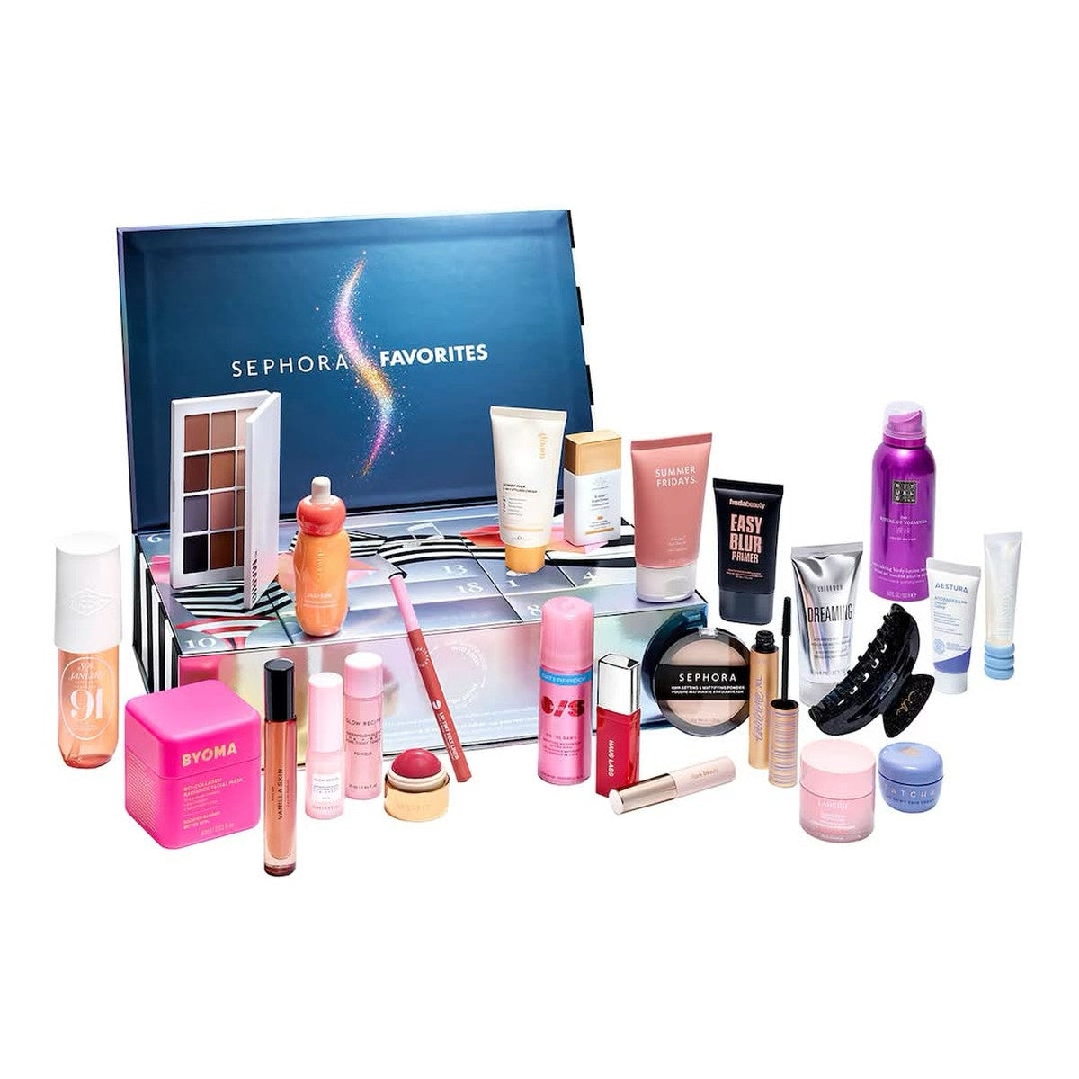 Sephora Favorites Calendrier de l’Avent 2026 — Calendrier ouvert, les 24 produits